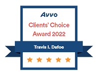 Avvo | Clients' Choice Award 2022 | Travis I. Dafoe | 5 Star